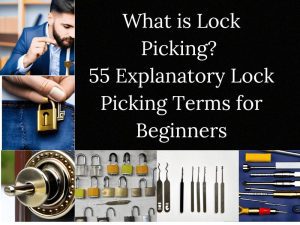 title image of of article What is Lock Picking? 55 Explanatory Lock Picking Terms for Beginners showing images of different terms defined in the article