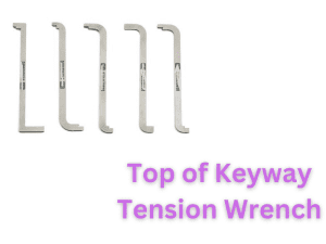 4 DIFFERENT TYPES OF TOP OF KEYWAY TENSION WRENCH LOCK PICKING TOOLS