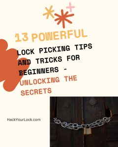 lock picking tips and tricks article image with a lock in chains and yet to be opened