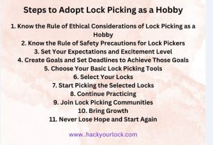 11 steps to adopt lock picking as a hobby by hackyourlock.com