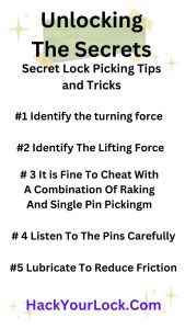 secret lock picking tips and tricks by hack your lock