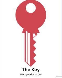 the key in maroon color