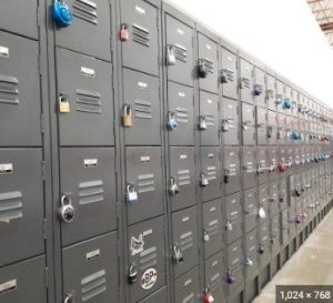 safe lockers in grey color having pin tumbler locks 
