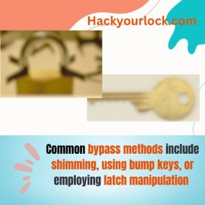 a lock and a key displaying bypass technique of bumping and shimming