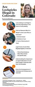are lockpicks illegal in colorado? infographics by Emma Marshal