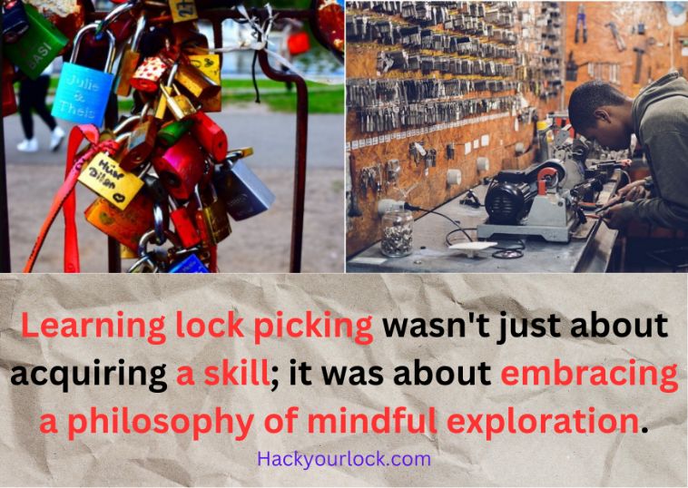 lock picker learning the skill with mindful exploration