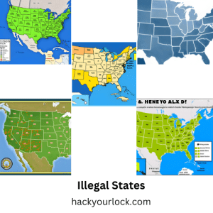 what states are lock picks illegal shown with their maps