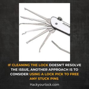 lock picks set on a white background to use to free stuck pins