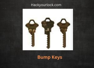3 different size bump keys
