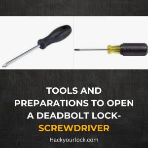 tools to open deadbolt lock-screwdriver