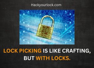 lock picking is like crafting with locks statement with a lock in golden