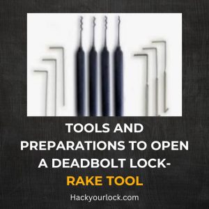 tools to open deadbolt lock-Rake tool