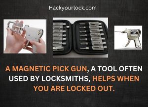 magnetic pick gun pouch with two lock pick guns 