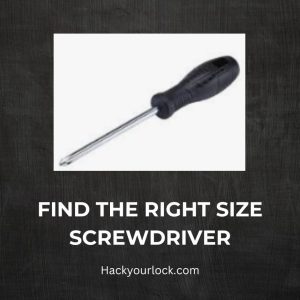 find the screwdriver