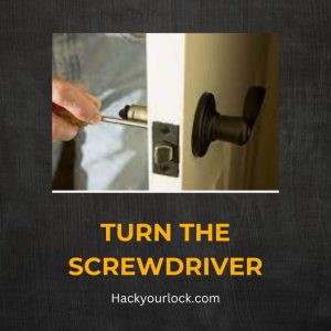turn the screwdriver