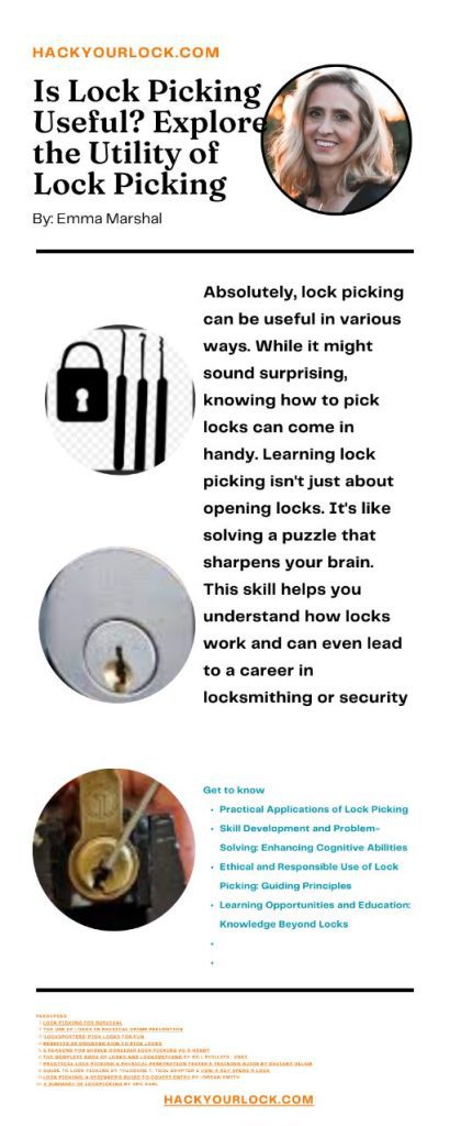 Is Lock Picking Useful? Explore the Utility of Lock Picking-infographics by Emma Marshal Hackyourlock.com