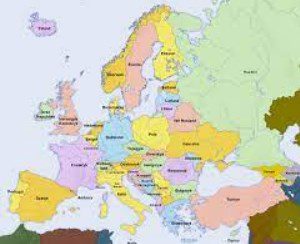 map of EU