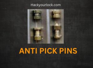 4 different anti pick pins