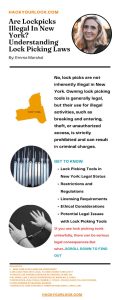 are lockpicks illegal in new york-infographics by Emma Marshal