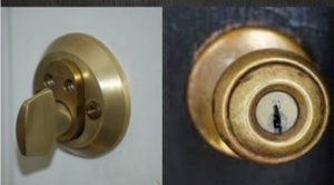 two types of deadbolt locks.one single cylinder and other double cylinder deadbolt lock on left