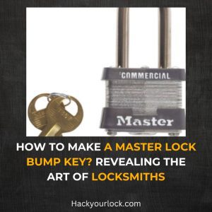 how to make a master lock bump key. master lock and bump key above title