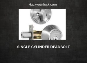 single cylinder deadbolt lock