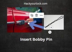 insert bobby pin