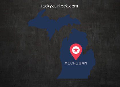 Michigan map hackyourlock.com
