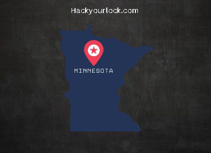 Minnesota map Hackyourlock.com