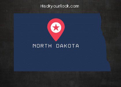 North Dakota map- hackyourlock.com