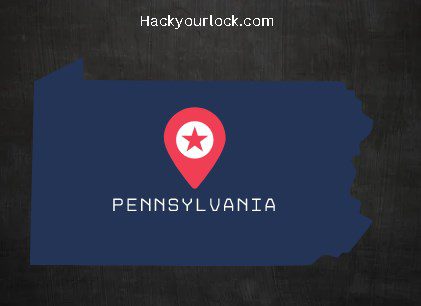 Pennsylvania map-hackyourlock.com