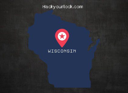 Wisconsin map-hackyourlock.com